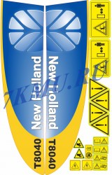 Стикеры для экскаватора-погрузчика New Holland LB90